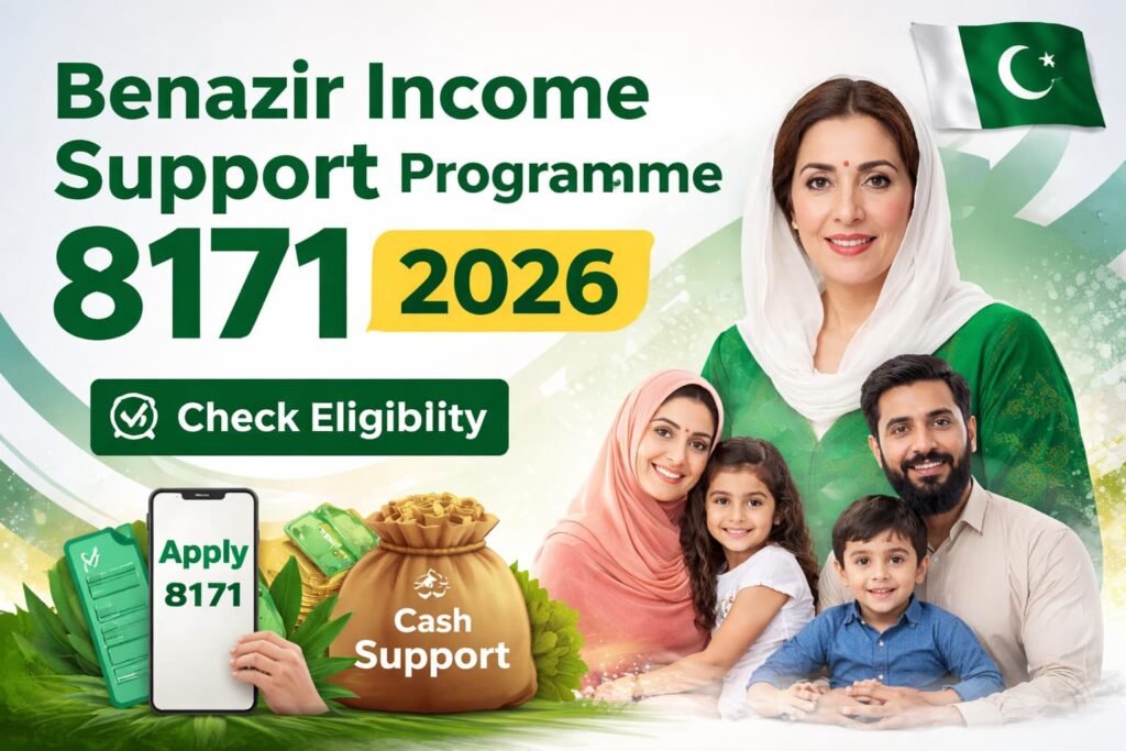 Benazir Income Support Programme 8171 2026 check eligibility and apply online for cash assistance in Pakistan