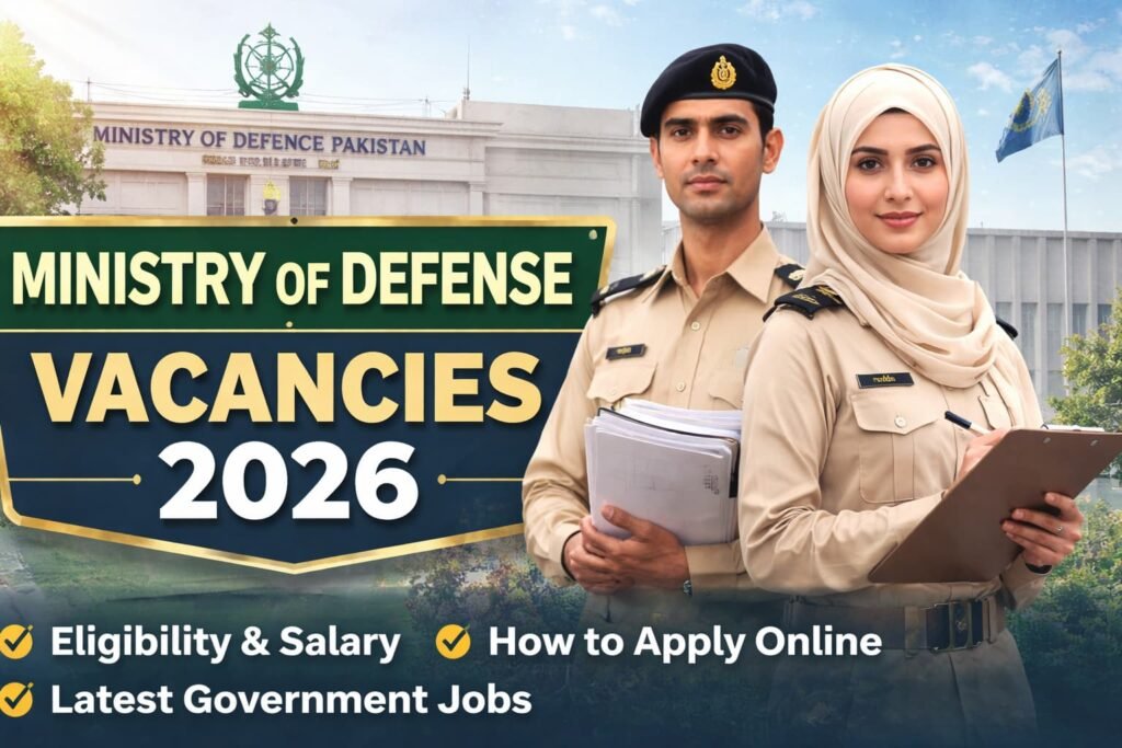 Full guide to ministry of defense vacancies 2026 in Pakistan. Check eligibility, salary package, and exact steps to apply online safely.